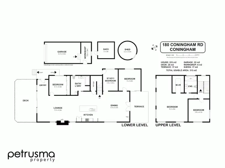 Floorplan of Homely house listing, 180 Coningham Road, Coningham TAS 7054