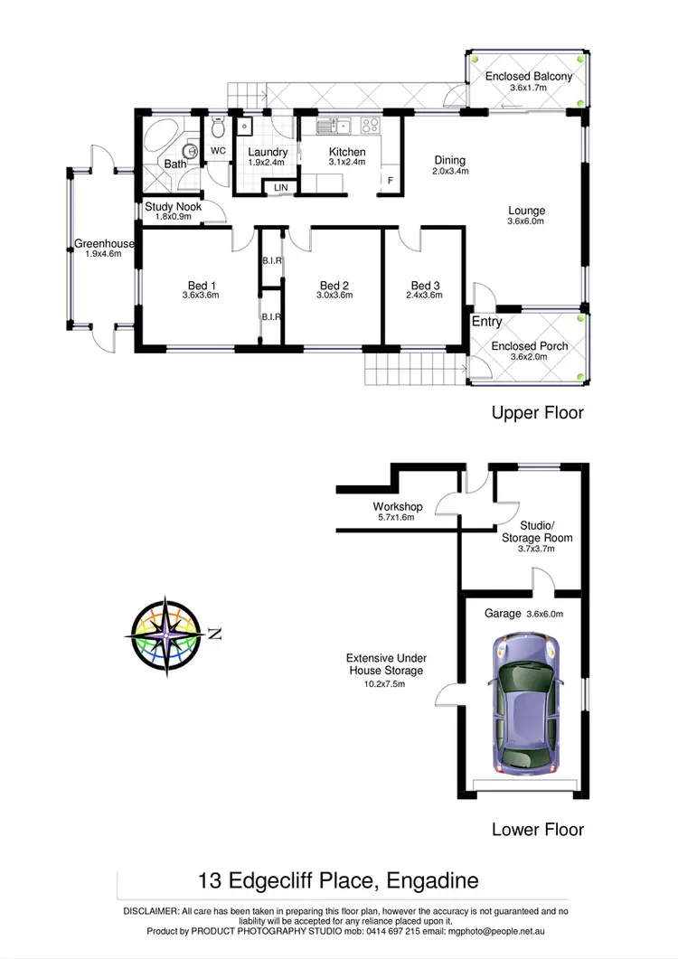 Floorplan of Homely house listing, 13 Edgecliff Place, Engadine NSW 2233