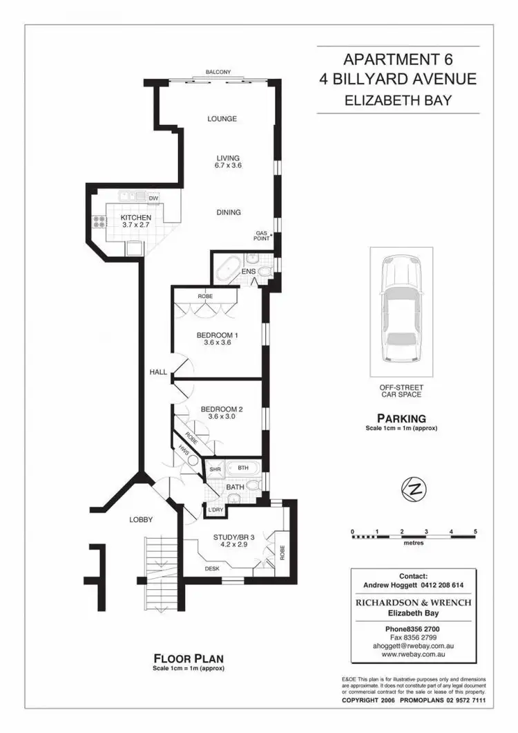 Floorplan of Homely apartment listing, 6/4 Billyard Avenue, Elizabeth Bay NSW 2011