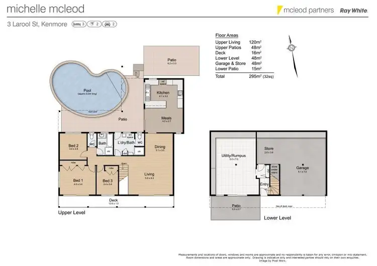 Floorplan of Homely house listing, 3 Larool Street, Kenmore QLD 4069