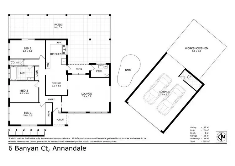 Floorplan of Homely house listing, 6 Banyan Court, Annandale QLD 4814