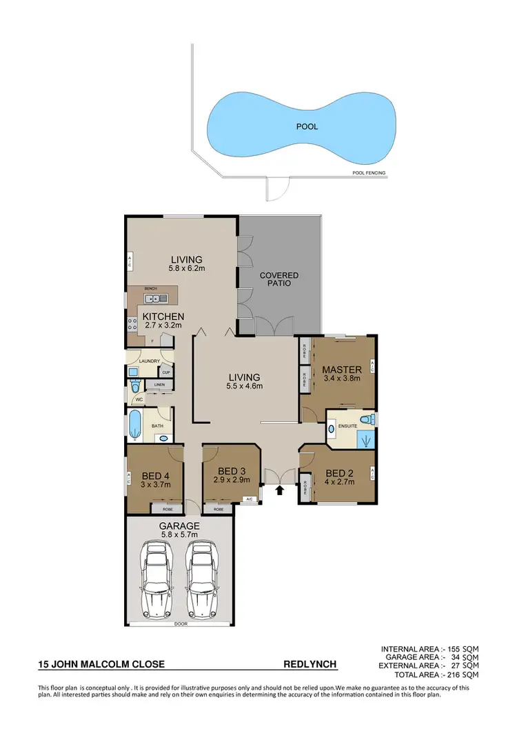 Floorplan of Homely house listing, 15 John Malcolm Street, Redlynch QLD 4870