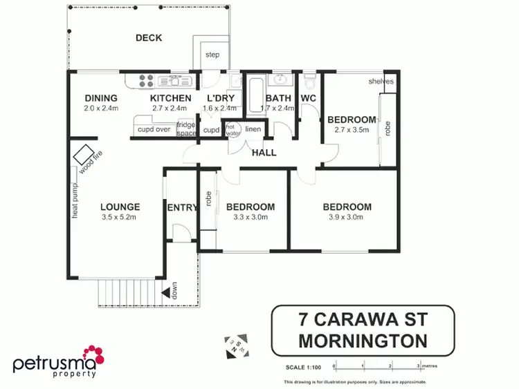 Floorplan of Homely house listing, 7 Carawa Street, Mornington TAS 7018