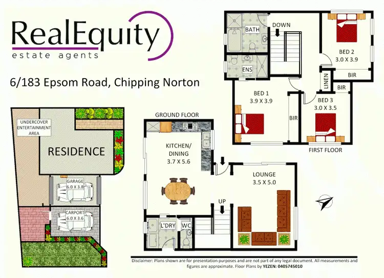 Floorplan of Homely townhouse listing, 6/183 Epsom Road, Chipping Norton NSW 2170