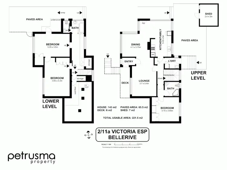 Floorplan of Homely unit listing, 2/11A Victoria Esplanade, Bellerive TAS 7018