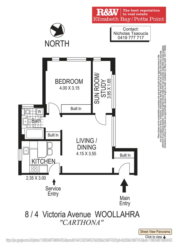 Floorplan of Homely apartment listing, 8/14 Victoria Ave, Woollahra NSW 2025