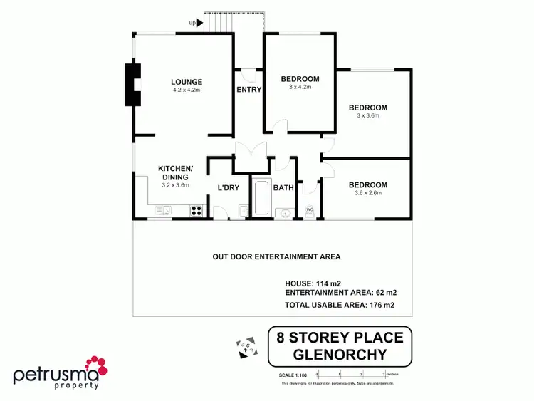 Floorplan of Homely house listing, 8 Storey Place, Glenorchy TAS 7010