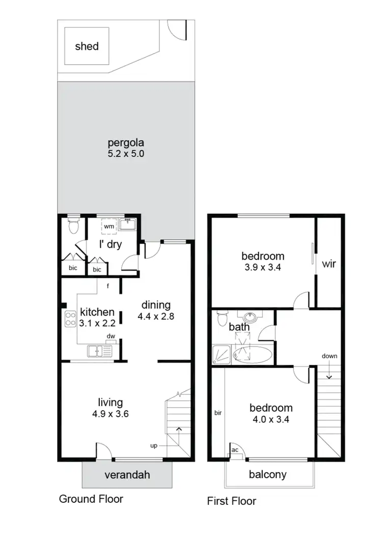 Floorplan of Homely townhouse listing, 4/192 Morphett Road, Glengowrie SA 5044