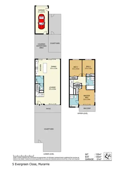 Floorplan of Homely house listing, 5 Evergreen Close, Murarrie QLD 4172