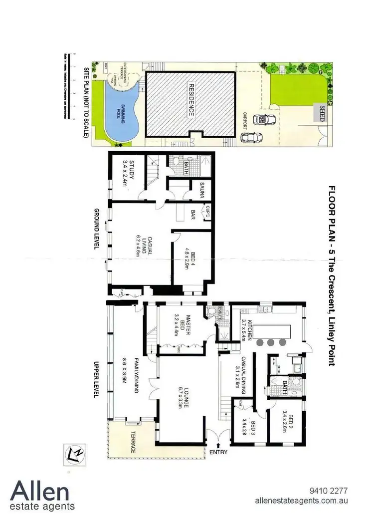 Floorplan of Homely house listing, 5 The Crescent, Linley Point NSW 2066