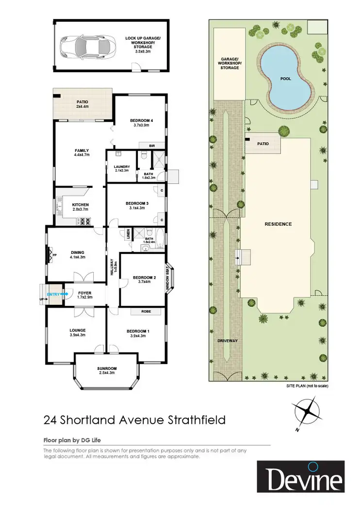 Floorplan of Homely house listing, 24 Shortland Avenue, Strathfield NSW 2135