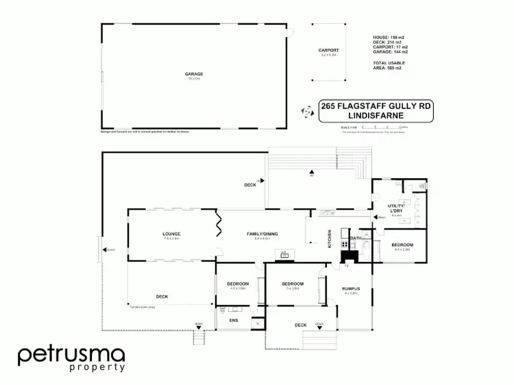 Floorplan of Homely house listing, 265 Flagstaff Gully Road, Lindisfarne TAS 7015