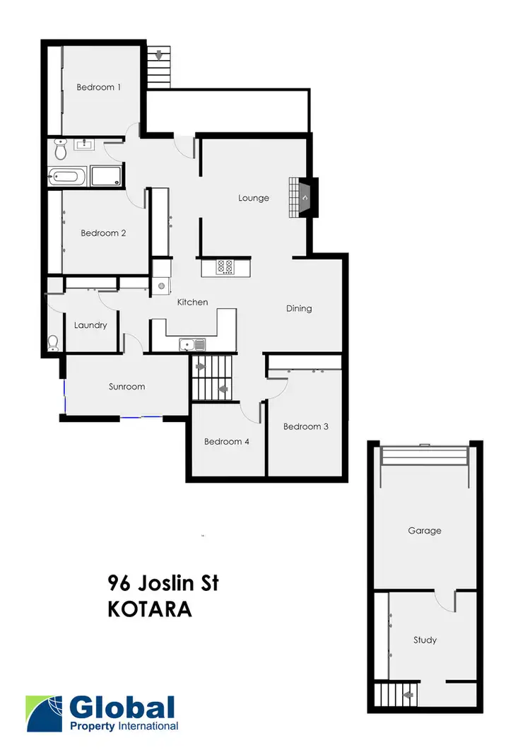Floorplan of Homely house listing, 96 Joslin Street, Kotara NSW 2289