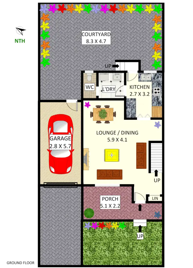 Floorplan of Homely townhouse listing, 5/195 Georges River Road, Croydon Park NSW 2133