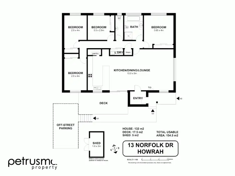 Floorplan of Homely house listing, 13 Norfolk Drive, Howrah TAS 7018
