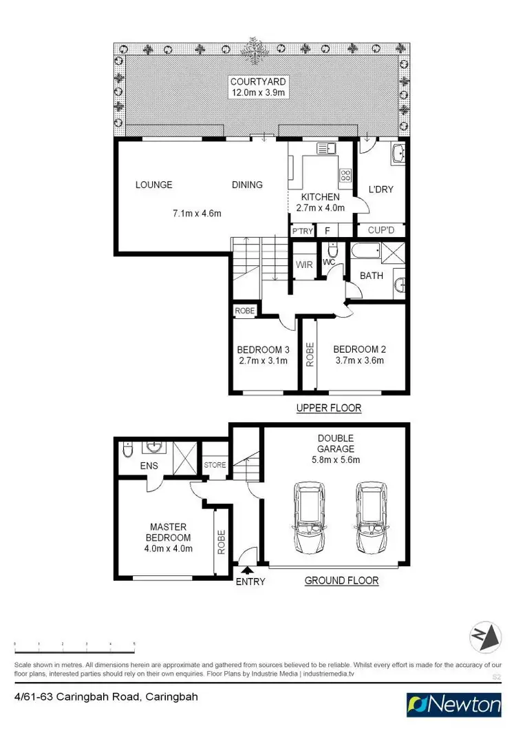 Floorplan of Homely townhouse listing, 4/61-63 Caringbah Road, Caringbah NSW 2229