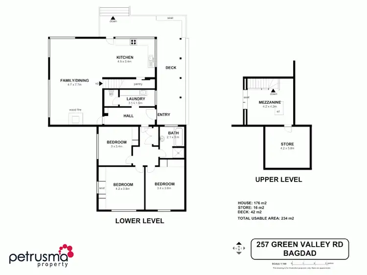 Floorplan of Homely house listing, 257 Green Valley Road, Bagdad TAS 7030