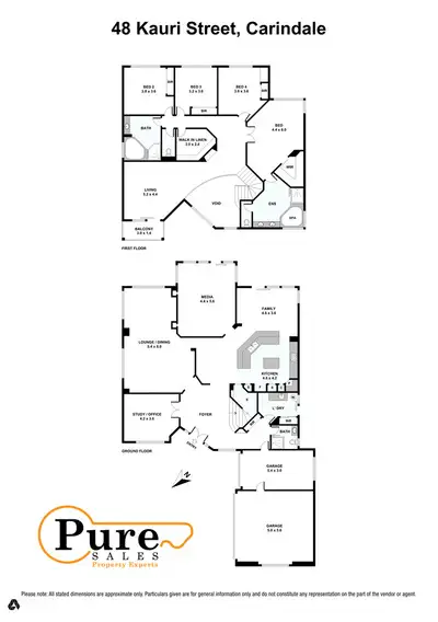 Floorplan of Homely house listing, 48 Kauri Street, Carindale QLD 4152