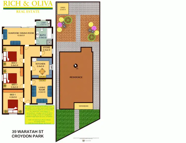 Floorplan of Homely house listing, 39 Waratah Street, Croydon Park NSW 2133