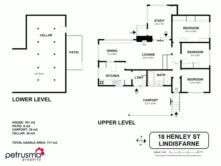 Floorplan of Homely house listing, 18 Henley Street, Lindisfarne TAS 7015