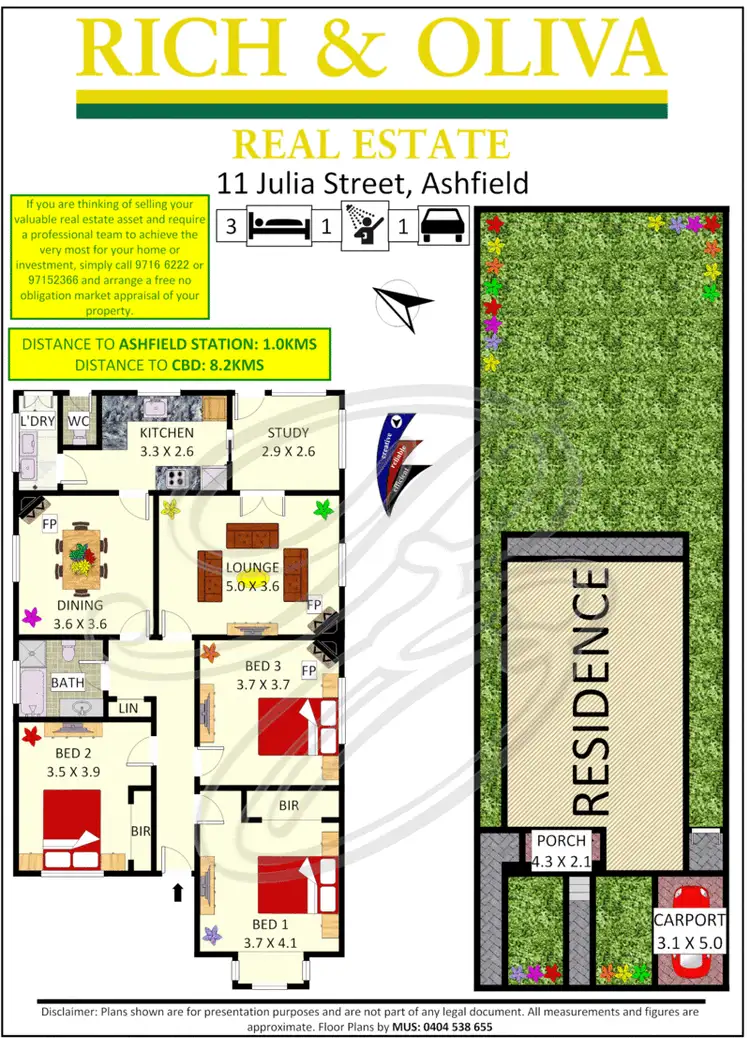 Floorplan of Homely house listing, 11 Julia Street, Ashfield NSW 2131