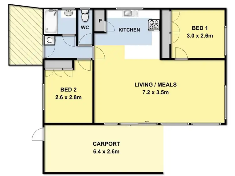 Floorplan of Homely unit listing, 2/18 Beach Road, Aireys Inlet VIC 3231