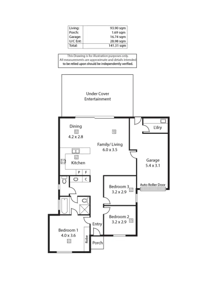 Floorplan of Homely semi-detached listing, 7B Bickford Street, Richmond SA 5033