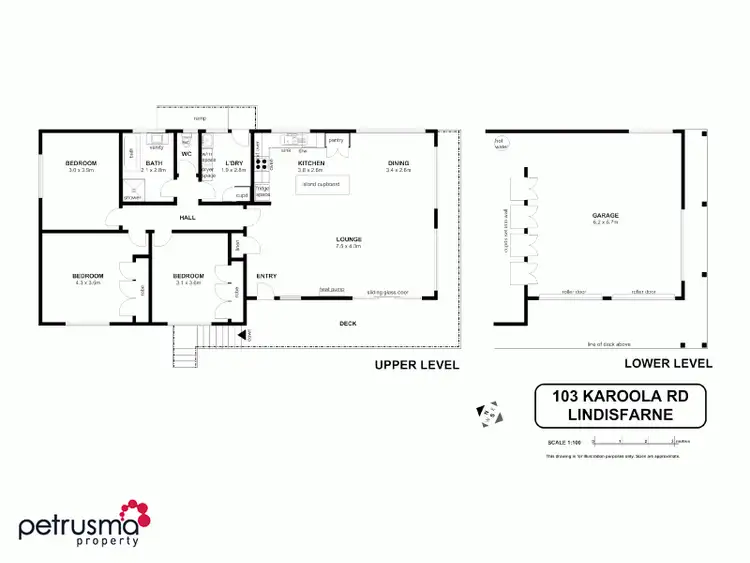 Floorplan of Homely house listing, 103 Karoola Road, Lindisfarne TAS 7015