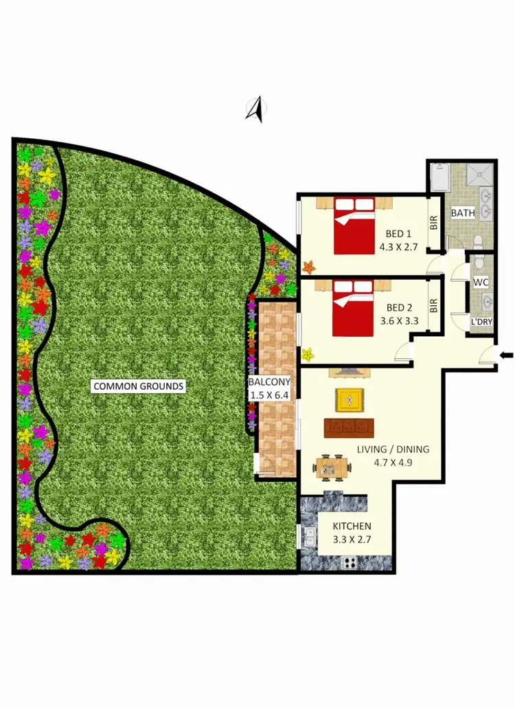 Floorplan of Homely apartment listing, 7/84 St Georges Cres, Drummoyne NSW 2047