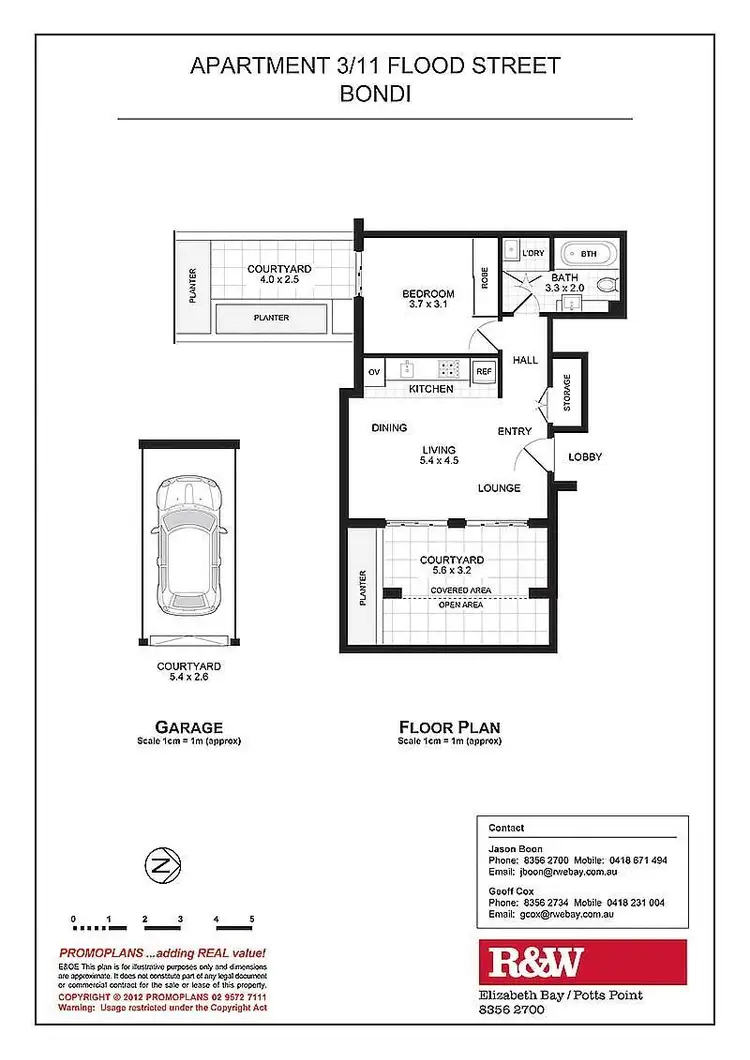 Floorplan of Homely apartment listing, 3/11 Flood Street, Bondi NSW 2026