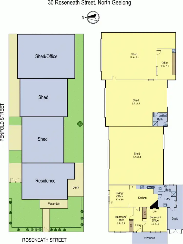 Floorplan of Homely house listing, 30 Roseneath Street, North Geelong VIC 3215
