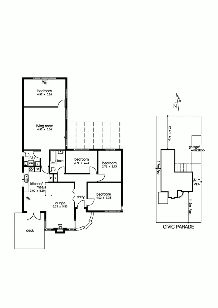 Floorplan of Homely house listing, 109 Civic Parade, Altona VIC 3018