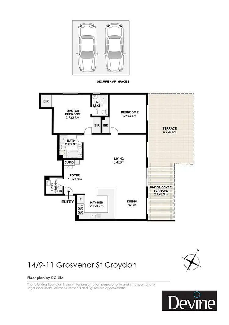 Floorplan of Homely apartment listing, 14/9-11 Grosvenor Crescent, Croydon NSW 2132