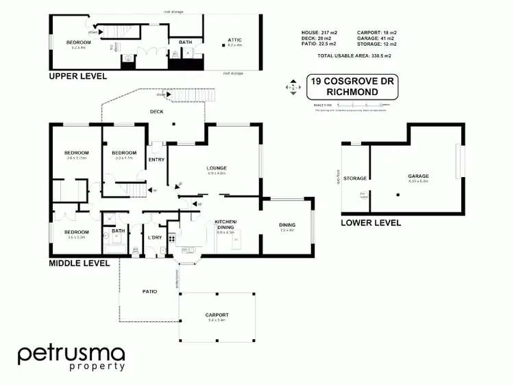 Floorplan of Homely house listing, 19 Cosgrove Drive, Richmond TAS 7025