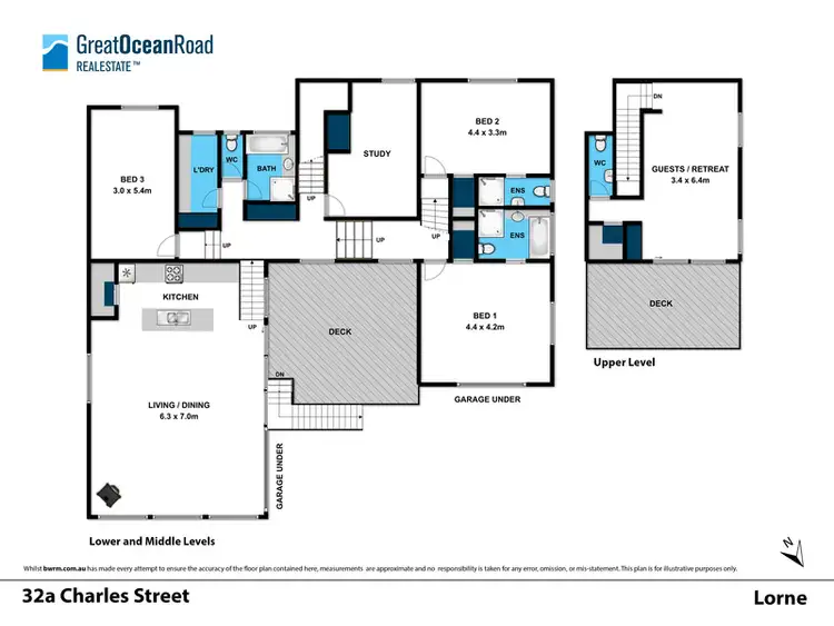 Floorplan of Homely house listing, 32A Charles Street, Lorne VIC 3232
