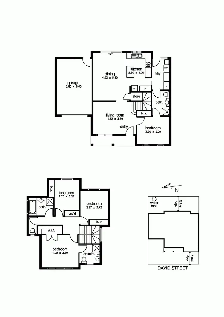 Floorplan of Homely townhouse listing, 64 David Street, Altona VIC 3018