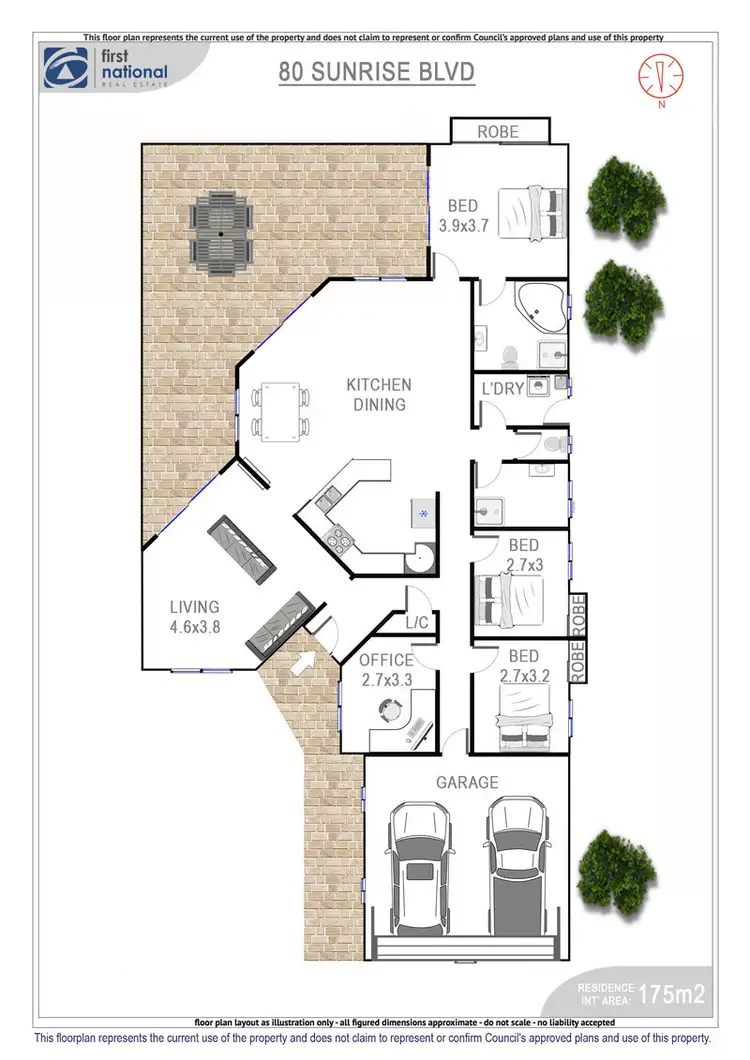 Floorplan of Homely house listing, 80 Sunrise Boulevard, Byron Bay NSW 2481
