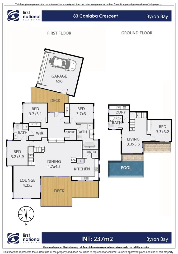 Floorplan of Homely house listing, 83 Caniaba Crescent, Suffolk Park NSW 2481