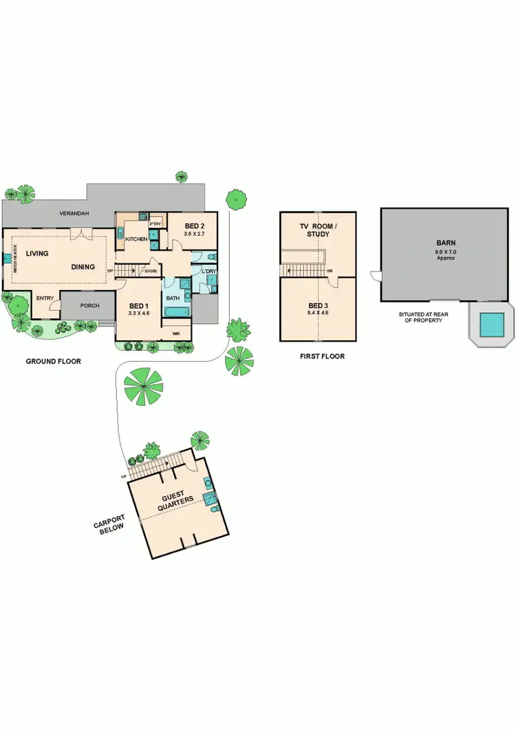 Floorplan of Homely house listing, 18 GLENBURNIE AVENUE, Heathcote Junction VIC 3758
