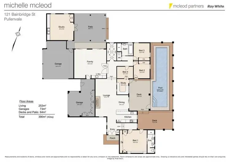 Floorplan of Homely house listing, 121 Bainbridge Drive, Pullenvale QLD 4069