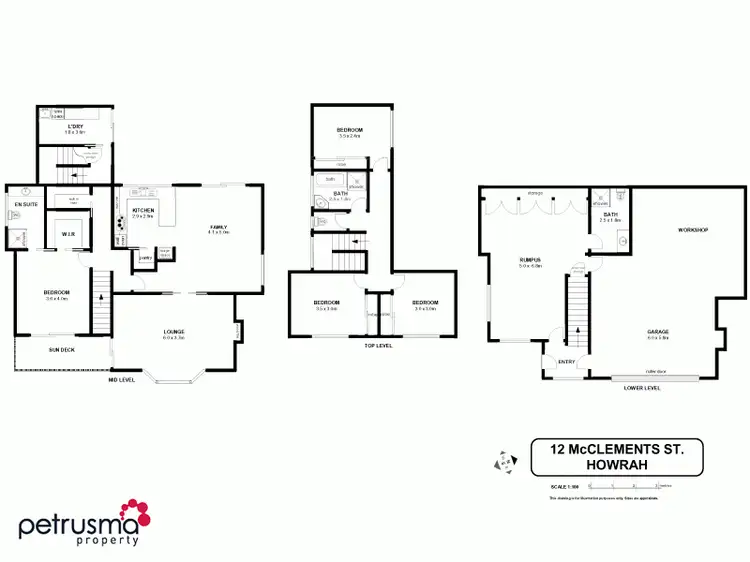 Floorplan of Homely house listing, 12 McClements Street, Howrah TAS 7018