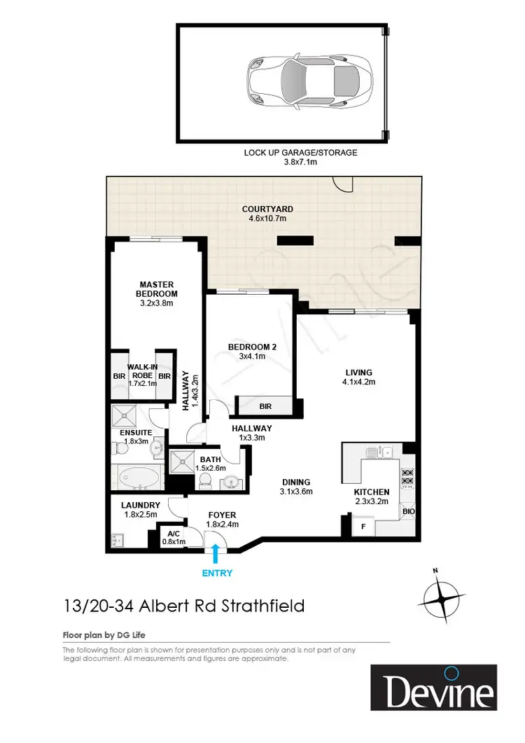 Floorplan of Homely apartment listing, 13/20-34 Albert Road, Strathfield NSW 2135