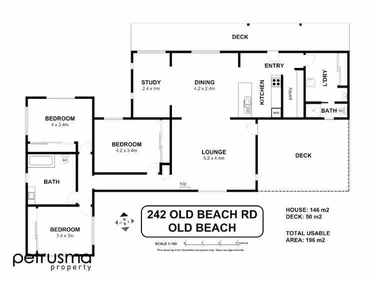 Floorplan of Homely house listing, 242 Old Beach Road, Old Beach TAS 7017
