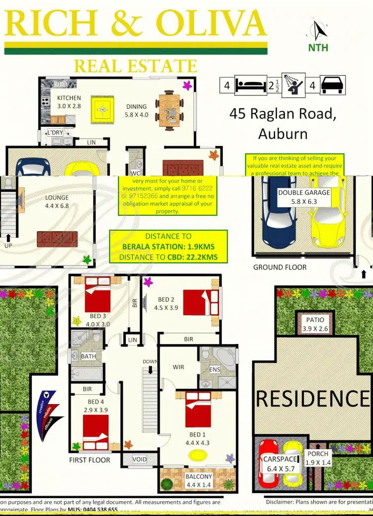 Floorplan of Homely house listing, 45 Raglan Road, Auburn NSW 2144