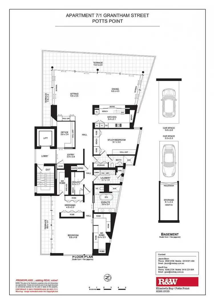 Floorplan of Homely apartment listing, 7/1 Grantham Street, Potts Point NSW 2011
