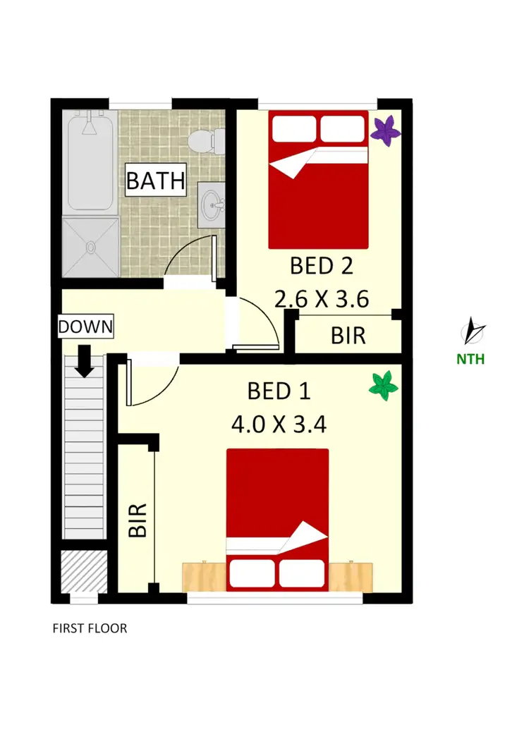 Floorplan of Homely townhouse listing, 5/18 Wentworth Street, Croydon Park NSW 2133
