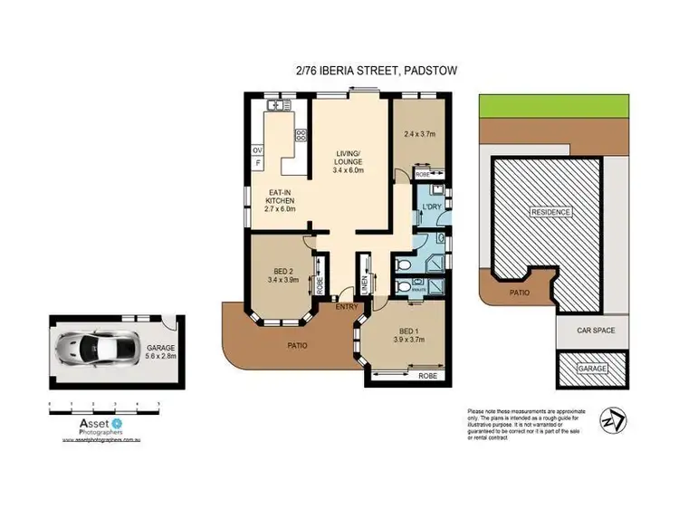 Floorplan of Homely villa listing, 2/76 Iberia Street, Padstow NSW 2211