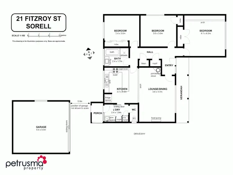 Floorplan of Homely house listing, 21 Fitzroy Street, Sorell TAS 7172
