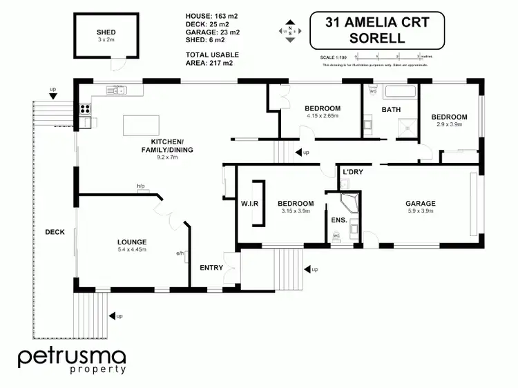 Floorplan of Homely house listing, 31 Amelia Court, Sorell TAS 7172