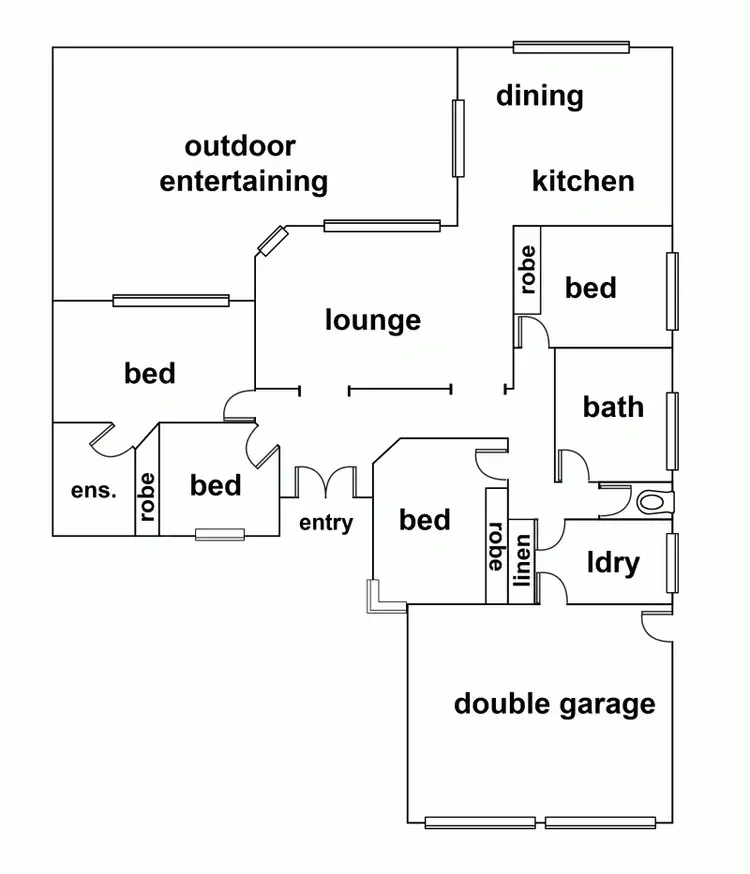 Floorplan of Homely house listing, 51 Hillary Street, Horsham VIC 3400